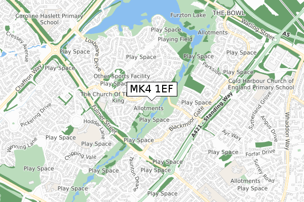 MK4 1EF map - small scale - OS Open Zoomstack (Ordnance Survey) MK4 1EF map - small scale - OS Open Zoomstack (Ordnance Survey)