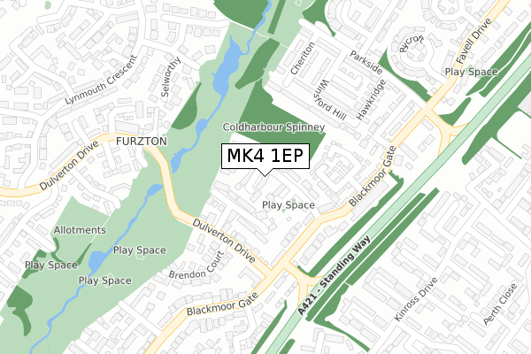 MK4 1EP map - large scale - OS Open Zoomstack (Ordnance Survey) MK4 1EP map - large scale - OS Open Zoomstack (Ordnance Survey)