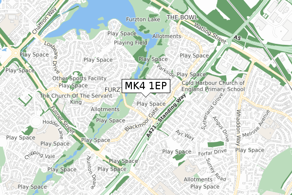 MK4 1EP map - small scale - OS Open Zoomstack (Ordnance Survey) MK4 1EP map - small scale - OS Open Zoomstack (Ordnance Survey)