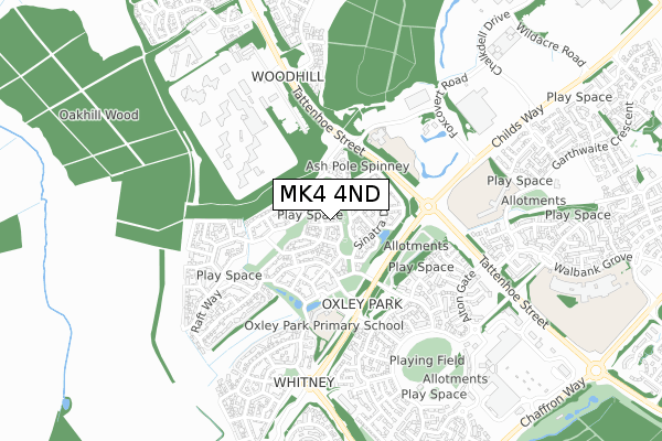 MK4 4ND map - small scale - OS Open Zoomstack (Ordnance Survey) MK4 4ND map - small scale - OS Open Zoomstack (Ordnance Survey)