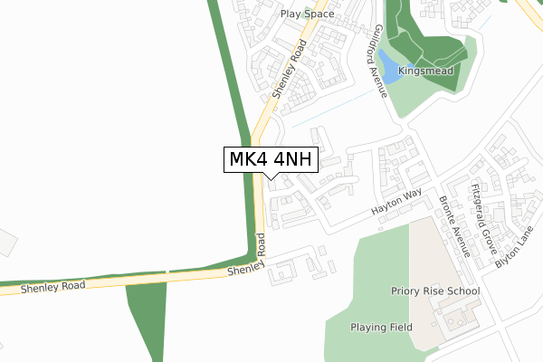 MK4 4NH map - large scale - OS Open Zoomstack (Ordnance Survey) MK4 4NH map - large scale - OS Open Zoomstack (Ordnance Survey)