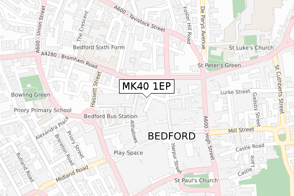 MK40 1EP map - large scale - OS Open Zoomstack (Ordnance Survey) MK40 1EP map - large scale - OS Open Zoomstack (Ordnance Survey)