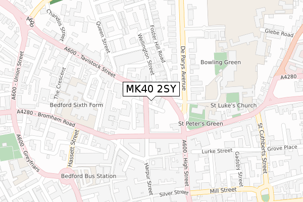 MK40 2SY map - large scale - OS Open Zoomstack (Ordnance Survey) MK40 2SY map - large scale - OS Open Zoomstack (Ordnance Survey)