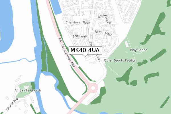 MK40 4UA map - large scale - OS Open Zoomstack (Ordnance Survey) MK40 4UA map - large scale - OS Open Zoomstack (Ordnance Survey)