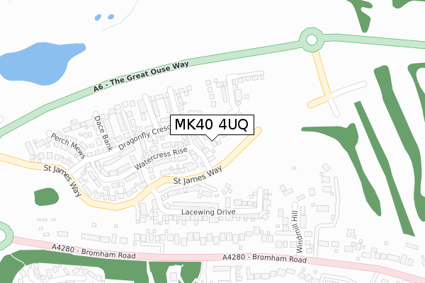 MK40 4UQ map - large scale - OS Open Zoomstack (Ordnance Survey) MK40 4UQ map - large scale - OS Open Zoomstack (Ordnance Survey)