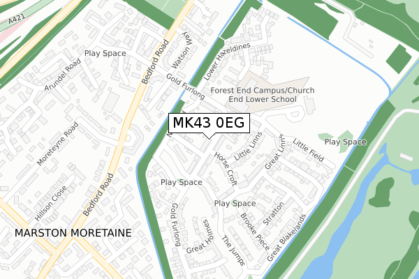 MK43 0EG maps, stats, and open data