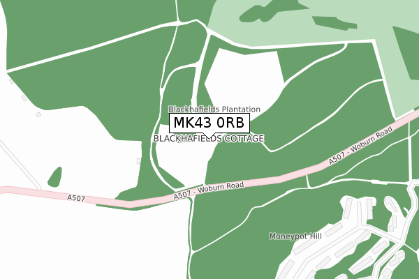 MK43 0RB map - large scale - OS Open Zoomstack (Ordnance Survey) MK43 0RB map - large scale - OS Open Zoomstack (Ordnance Survey)