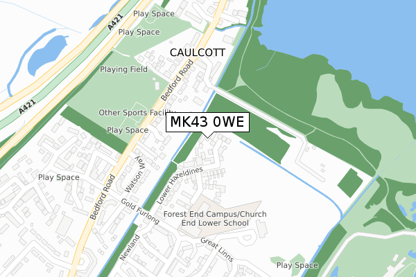 MK43 0WE map - large scale - OS Open Zoomstack (Ordnance Survey) MK43 0WE map - large scale - OS Open Zoomstack (Ordnance Survey)