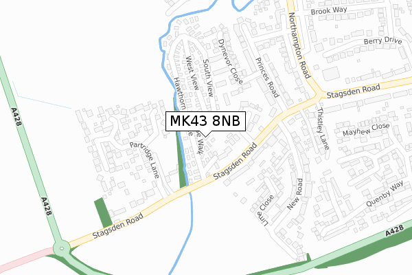 MK43 8NB map - large scale - OS Open Zoomstack (Ordnance Survey) MK43 8NB map - large scale - OS Open Zoomstack (Ordnance Survey)