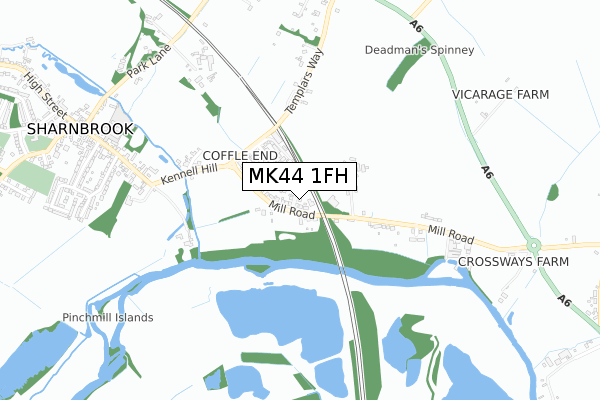 MK44 1FH map - small scale - OS Open Zoomstack (Ordnance Survey) MK44 1FH map - small scale - OS Open Zoomstack (Ordnance Survey)