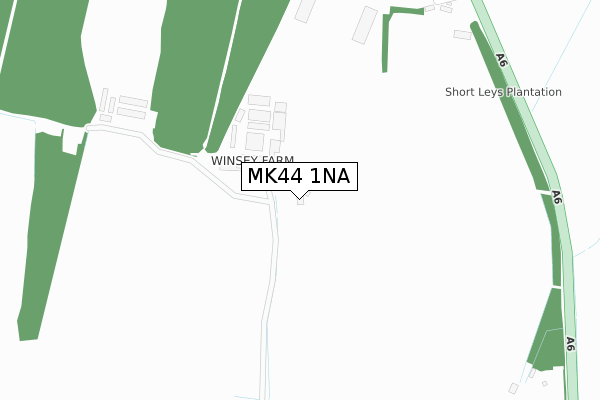 MK44 1NA map - large scale - OS Open Zoomstack (Ordnance Survey)