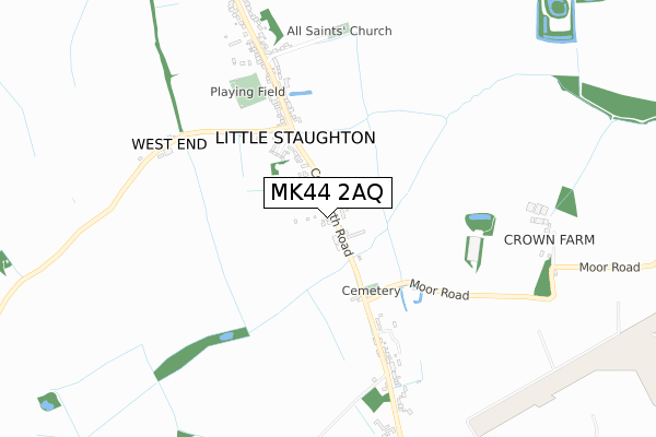 MK44 2AQ map - small scale - OS Open Zoomstack (Ordnance Survey)