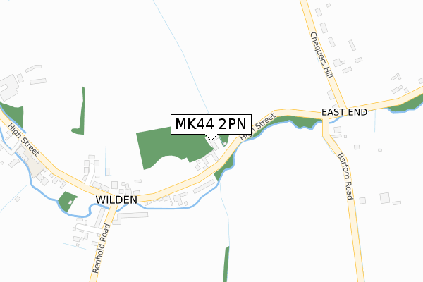 MK44 2PN map - large scale - OS Open Zoomstack (Ordnance Survey)
