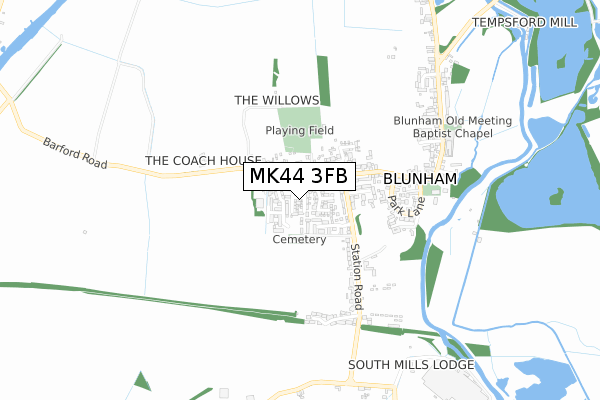 MK44 3FB map - small scale - OS Open Zoomstack (Ordnance Survey) MK44 3FB map - small scale - OS Open Zoomstack (Ordnance Survey)