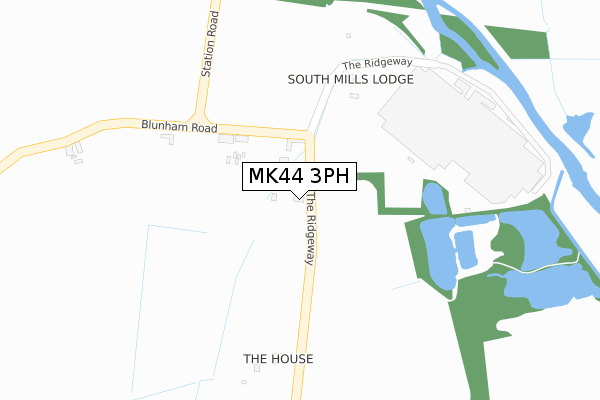 MK44 3PH map - large scale - OS Open Zoomstack (Ordnance Survey)