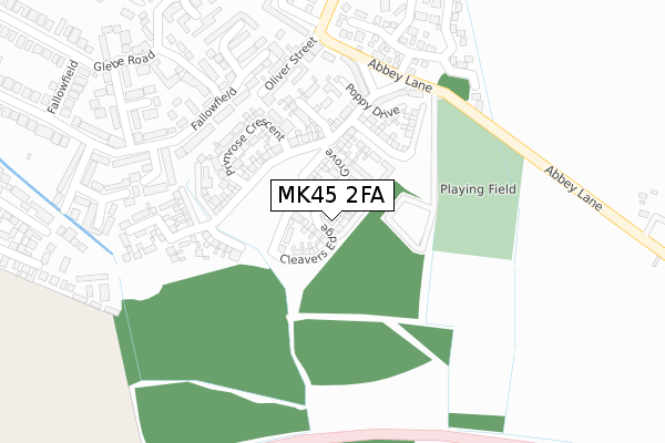 MK45 2FA map - large scale - OS Open Zoomstack (Ordnance Survey) MK45 2FA map - large scale - OS Open Zoomstack (Ordnance Survey)