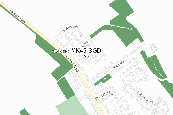 MK45 3GD map - large scale - OS Open Zoomstack (Ordnance Survey) MK45 3GD map - large scale - OS Open Zoomstack (Ordnance Survey)