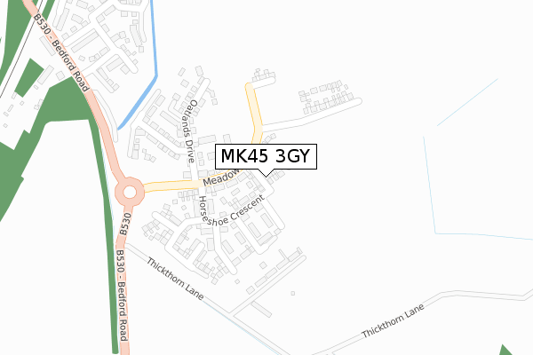 MK45 3GY map - large scale - OS Open Zoomstack (Ordnance Survey) MK45 3GY map - large scale - OS Open Zoomstack (Ordnance Survey)