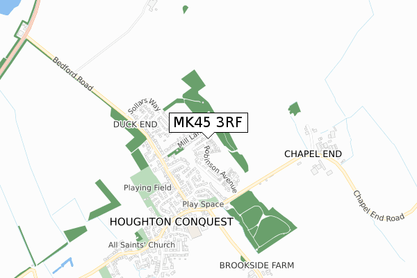 MK45 3RF map - small scale - OS Open Zoomstack (Ordnance Survey) MK45 3RF map - small scale - OS Open Zoomstack (Ordnance Survey)