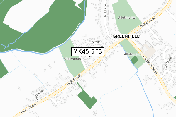 MK45 5FB map - large scale - OS Open Zoomstack (Ordnance Survey) MK45 5FB map - large scale - OS Open Zoomstack (Ordnance Survey)