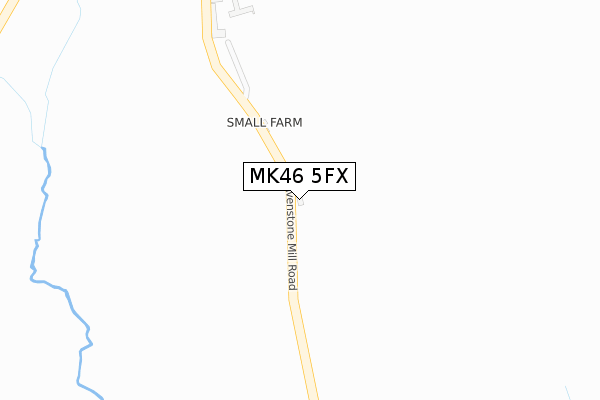 MK46 5FX map - large scale - OS Open Zoomstack (Ordnance Survey)