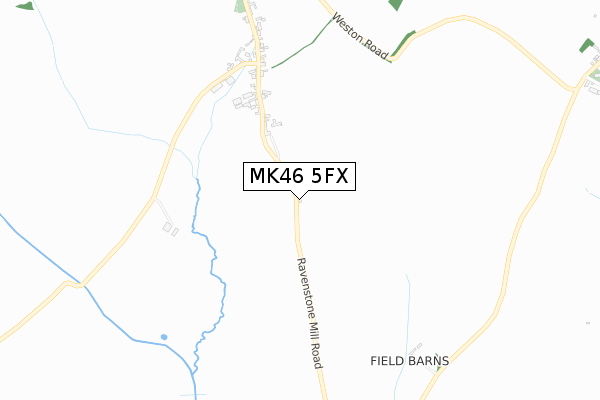 MK46 5FX map - small scale - OS Open Zoomstack (Ordnance Survey)