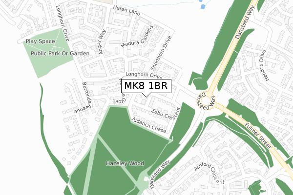 MK8 1BR map - large scale - OS Open Zoomstack (Ordnance Survey) MK8 1BR map - large scale - OS Open Zoomstack (Ordnance Survey)