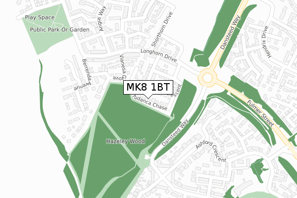 MK8 1BT map - large scale - OS Open Zoomstack (Ordnance Survey) MK8 1BT map - large scale - OS Open Zoomstack (Ordnance Survey)