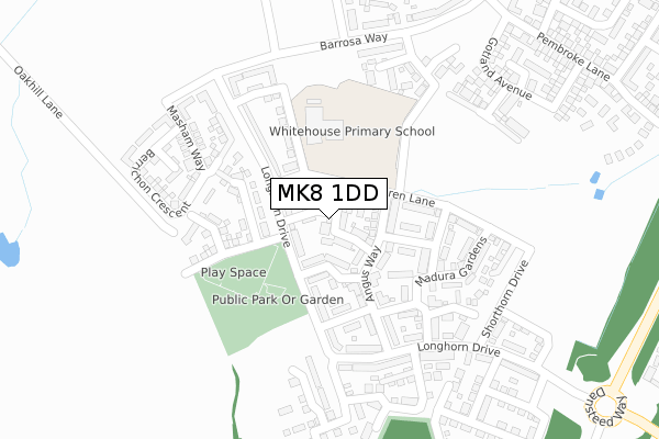 MK8 1DD map - large scale - OS Open Zoomstack (Ordnance Survey) MK8 1DD map - large scale - OS Open Zoomstack (Ordnance Survey)