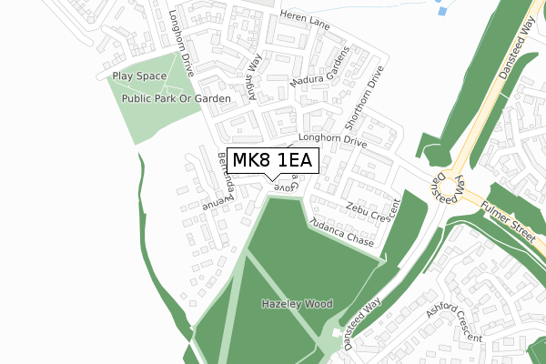 MK8 1EA map - large scale - OS Open Zoomstack (Ordnance Survey) MK8 1EA map - large scale - OS Open Zoomstack (Ordnance Survey)