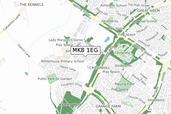 MK8 1EG map - small scale - OS Open Zoomstack (Ordnance Survey) MK8 1EG map - small scale - OS Open Zoomstack (Ordnance Survey)