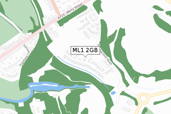 ML1 2GB map - large scale - OS Open Zoomstack (Ordnance Survey)