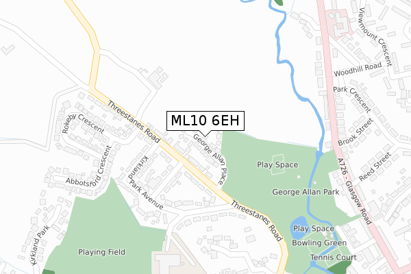 ML10 6EH map - large scale - OS Open Zoomstack (Ordnance Survey)