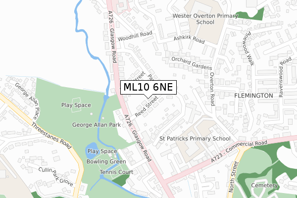 ML10 6NE map - large scale - OS Open Zoomstack (Ordnance Survey)