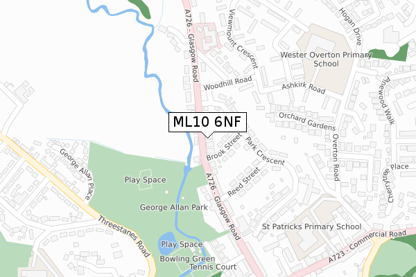 ML10 6NF map - large scale - OS Open Zoomstack (Ordnance Survey)