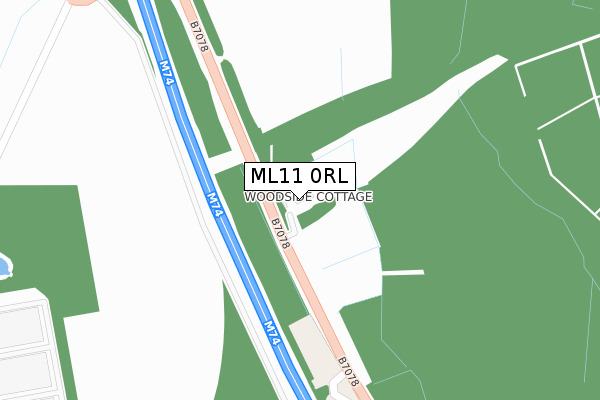 ML11 0RL map - large scale - OS Open Zoomstack (Ordnance Survey)
