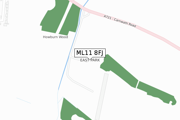 ML11 8FJ map - large scale - OS Open Zoomstack (Ordnance Survey)