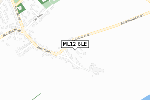 ML12 6LE map - large scale - OS Open Zoomstack (Ordnance Survey)