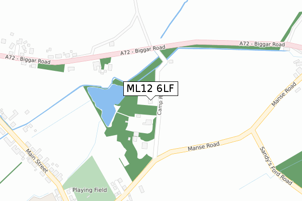ML12 6LF map - large scale - OS Open Zoomstack (Ordnance Survey)