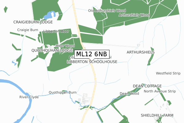 ML12 6NB map - small scale - OS Open Zoomstack (Ordnance Survey)