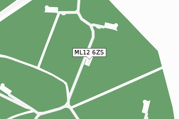 ML12 6ZS map - large scale - OS Open Zoomstack (Ordnance Survey)