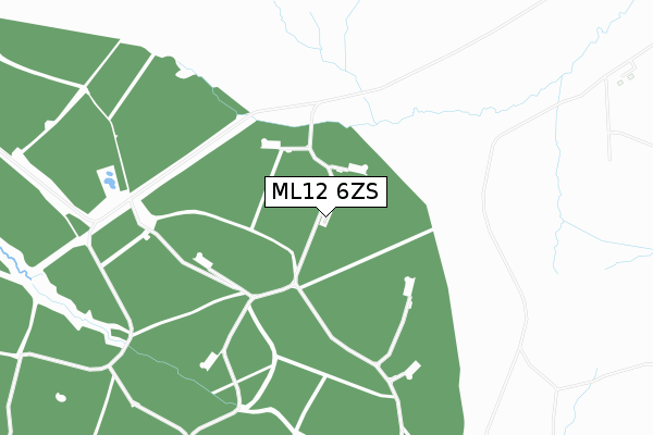 ML12 6ZS map - small scale - OS Open Zoomstack (Ordnance Survey)