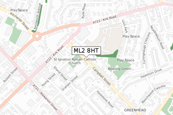 ML2 8HT map - large scale - OS Open Zoomstack (Ordnance Survey)