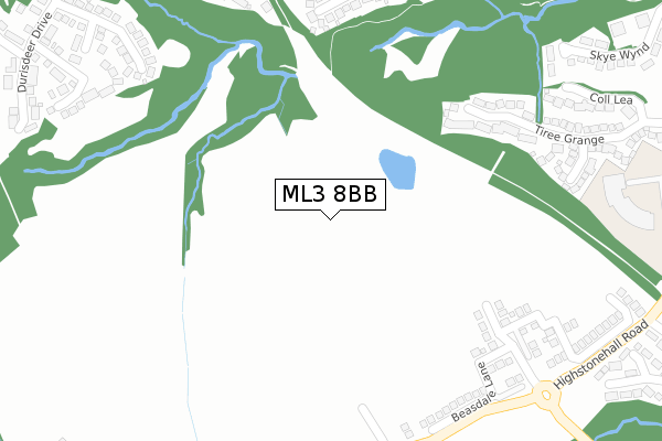 ML3 8BB map - large scale - OS Open Zoomstack (Ordnance Survey) ML3 8BB map - large scale - OS Open Zoomstack (Ordnance Survey)