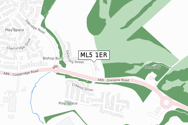 ML5 1ER map - large scale - OS Open Zoomstack (Ordnance Survey)