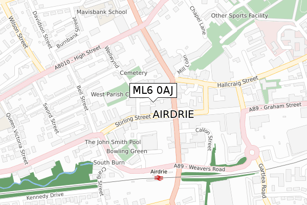 ML6 0AJ map - large scale - OS Open Zoomstack (Ordnance Survey)