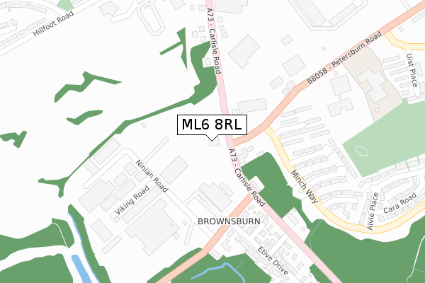 ML6 8RL map - large scale - OS Open Zoomstack (Ordnance Survey)