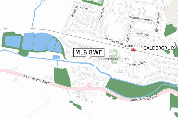 ML6 8WF map - large scale - OS Open Zoomstack (Ordnance Survey) ML6 8WF map - large scale - OS Open Zoomstack (Ordnance Survey)