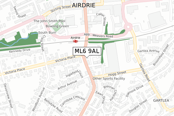 ML6 9AL map - large scale - OS Open Zoomstack (Ordnance Survey)