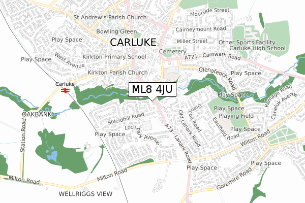 ML8 4JU map - small scale - OS Open Zoomstack (Ordnance Survey) ML8 4JU map - small scale - OS Open Zoomstack (Ordnance Survey)